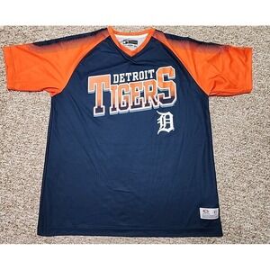 Detroit Tigers Performance Adult XL Blue/Orange True Fan Genuine MLB Baseball